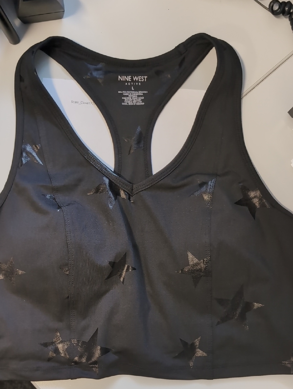 NINE WEST NEW SPORT BRA Size Large New W Tags  L